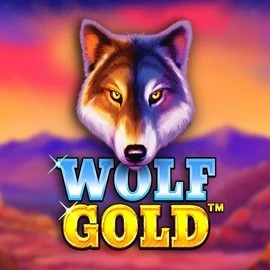 Wolf Gold online game logo by Pragmatic Play on lumocasino-suomi.com